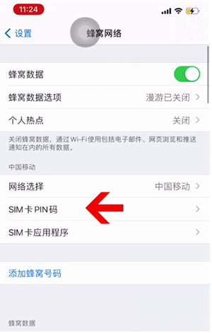 叶城苹果14维修网分享如何给iPhone14的SIM卡设置密码 